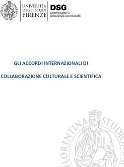 GLI ACCORDI INTERNAZIONALI DI COLLABORAZIONE CULTURALE E SCIENTIFICA - Dipartimento di eccellenza - dsg.unifi.it