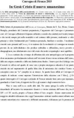 In Ges&ugrave; Cristo il nuovo umanesimo - Convegno di Firenze 2015 - Diocesi di Pitigliano ...