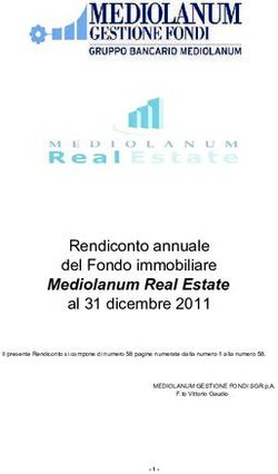 Rendiconto annuale del Fondo immobiliare - Mediolanum Real Estate
