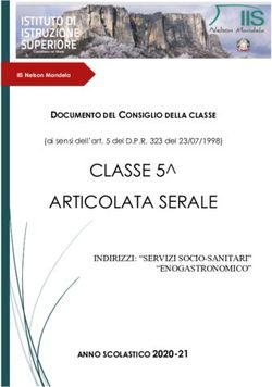 CLASSE 5 ARTICOLATA SERALE - ANNO SCOLASTICO 2020-21 - DOCUMENTO DEL CONSIGLIO DELLA CLASSE - IIS NELSON MANDELA