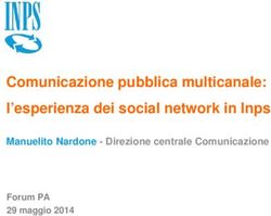 Comunicazione pubblica multicanale: l'esperienza dei social network in Inps - Manuelito Nardone - Direzione centrale Comunicazione