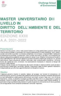 MASTER UNIVERSITARIO DI I LIVELLO IN DIRITTO DELL'AMBIENTE E DEL TERRITORIO EDIZIONE XXIIII A.A. 2021-2022