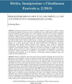 Diritto, Immigrazione e Cittadinanza Fascicolo n. 2/2018