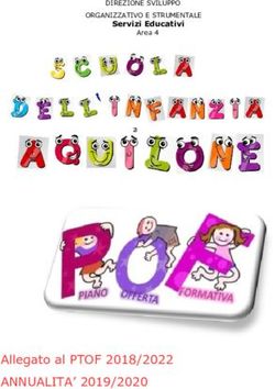 Allegato al PTOF 2018/2022 - ANNUALITA' 2019/2020 - DIREZIONE SVILUPPO ORGANIZZATIVO E STRUMENTALE