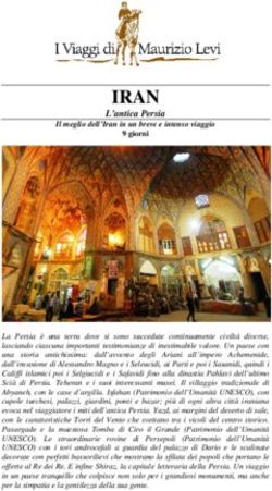 IRAN L'antica Persia Il meglio dell'Iran in un breve e intenso viaggio - I Viaggi di Maurizio Levi