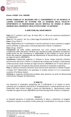 AVVISO PUBBLICO DI SELEZIONE PER IL CONFERIMENTO DI UN INCARICO DI LAVORO AUTONOMO DA ATTIVARE PER LE ESIGENZE DELLA FACOLTA'/ DIPARTIMENTO DI ...