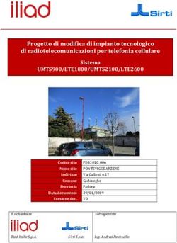 Progetto di modifica di impianto tecnologico di radiotelecomunicazioni per telefonia cellulare