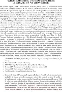 GUERRE COMMERCIALI E TENSIONI GEOPOLITICHE LO SCENARIO 2019 PER GLI INVESTITORI