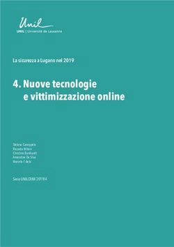 Nuove tecnologie e vittimizzazione online - La sicurezza a Lugano nel 2019 - Serie UNILCRIM 2019/4 - lugano.ch