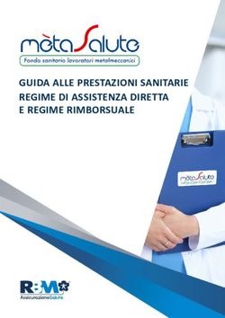 GUIDA ALLE PRESTAZIONI SANITARIE REGIME DI ASSISTENZA DIRETTA E REGIME RIMBORSUALE - mètaSalute