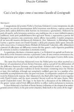 Duccio Colombo Ceci c'est la pipe: come si racconta l'assedio di Leningrado - Roma Tre-press