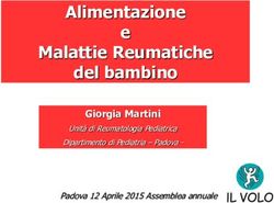 Alimentazione e Malattie Reumatiche del bambino - Giorgia Martini Unità di Reumatologia Pediatrica - Associazione Il Volo