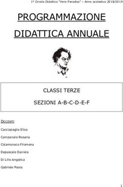 PROGRAMMAZIONE DIDATTICA ANNUALE - CLASSI TERZE SEZIONI A-B-C-D-E-F
