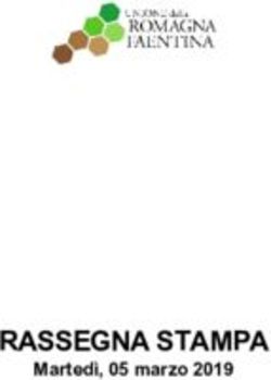 RASSEGNA STAMPA Martedì, 05 marzo 2019 - Unione Romagna Faentina