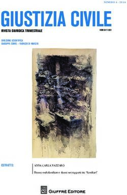 GIUSTIZIA CIVILE RIVISTA GIURIDICA TRIMESTRALE - ESTRATTO: FloRe