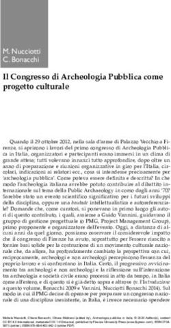 Il Congresso di Archeologia Pubblica come progetto culturale