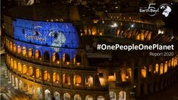 #ONEPEOPLEONEPLANET REPORT 2020 - EARTH DAY ITALIA