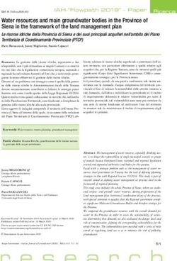 Water resources and main groundwater bodies in the Province of Siena in the framework of the land management plan