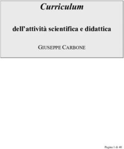 Curriculum dell'attività scientifica e didattica - GIUSEPPE CARBONE - Poliba