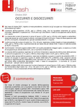 OCCUPATI E DISOCCUPATI - Ottobre 2021 - Astrid-online.it