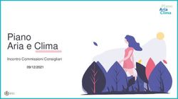Piano Aria e Clima Incontro Commissioni Consigliari 09/12/2021 - Comune di Milano