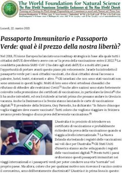 Passaporto Immunitario e Passaporto Verde: qual è il prezzo della nostra libertà? - The World Foundation ...