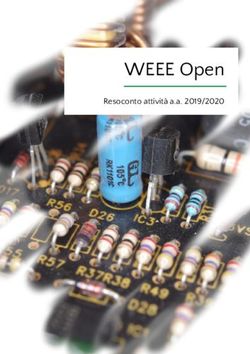WEEE Open Resoconto attività a.a. 2019/2020