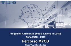 Percorso MYOS Progetti di Alternanza Scuola-Lavoro in LUISS Anno 2018 2019 - Make Your Own Series - Liceo Visconti