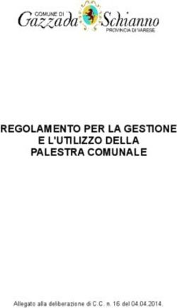 REGOLAMENTO PER LA GESTIONE E L'UTILIZZO DELLA PALESTRA COMUNALE - Allegato alla deliberazione di C.C. n. 16 del 04.04.2014.