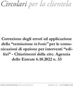 Correzione degli errori ed applicazione - della "remissione in bonis" per le comu- 10125 TORINO