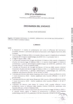 ORDINANZA DEL SINDACO - Citt&agrave; di La Maddalena - Citt&agrave; di La Maddalena