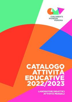 CATALOGO ATTIVIT&Agrave; EDUCATIVE 2022/2023 - CHILDREN'S VERONA MUSEUM - LABORATORI DIDATTICI ATTIVIT&Agrave; MUSEALI - Children's Museum Verona