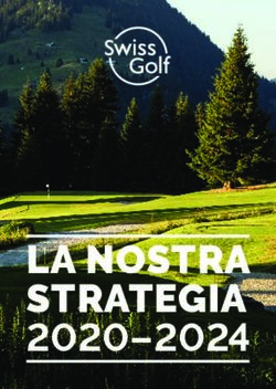 LA NOSTRA STRATEGIA - Swiss Golf