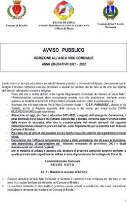 AVVISO PUBBLICO ISCRIZIONE ALL'ASILO NIDO COMUNALE - Comune di Brindisi