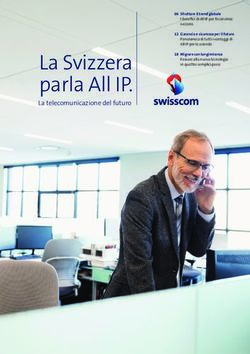 La Svizzera parla All IP - La telecomunicazione del futuro - Swisscom
