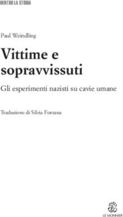 Vittime e sopravvissuti - Gli esperimenti nazisti su cavie umane DENTRO LA STORIA - HUB Campus