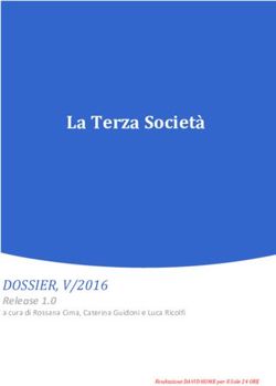La Terza Societ&agrave; - DOSSIER, V/2016 Release 1.0 a cura di Rossana Cima, Caterina Guidoni e Luca Ricolfi - Fondazione Hume