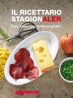 IL RICETTARIO STAGIONALER - Ogni mese, una ricetta originaler