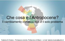 Che cosa &egrave; l'Antropocene? - Il cambiamento climatico non &egrave; il solo problema Federico M. Butera - Professore emerito, Politecnico di Milano ...
