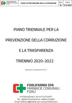 PIANO TRIENNALE PER LA PREVENZIONE DELLA CORRUZIONE E LA TRASPARENZA TRIENNIO 2020-2022