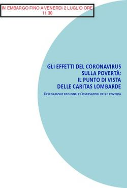 GLI EFFETTI DEL CORONAVIRUS SULLA POVERT&Agrave;: IL PUNTO DI VISTA DELLE CARITAS LOMBARDE - Delegazione regionale Osservatori delle povert&agrave;