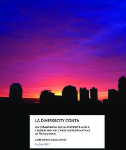 LA DIVERSECITY CONTA un'istantanea sulla diversit&agrave; nella leadership nell'area metropolitana di Vancouver sommario esecutivo - Sparc BC