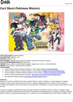 Fact Sheet Pokémon Masters - Games Press