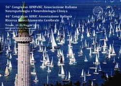 56 CONGRESSO AINPENC ASSOCIAZIONE ITALIANA NEUROPATOLOGIA E NEUROBIOLOGIA CLINICA 46 CONGRESSO AIRIC ASSOCIAZIONE ITALIANA RICERCA ...