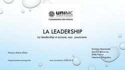 LA LEADERSHIP La leadership è azione, non posizione - Barbara Nazzecone Martina Beccerica Silvia Pieroni Valentina D'Agostino