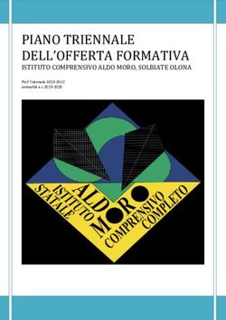 PIANO TRIENNALE DELL'OFFERTA FORMATIVA - ISTITUTO COMPRENSIVO ALDO MORO, SOLBIATE OLONA