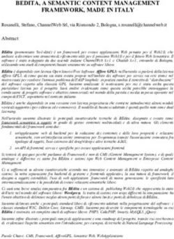 BEDITA, A SEMANTIC CONTENT MANAGEMENT FRAMEWORK, MADE IN ITALY