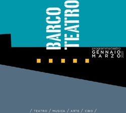 Programma teatro - Barco Teatro