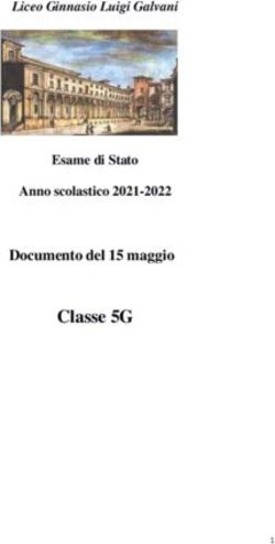 Classe 5G Documento del 15 maggio - Liceo Ginnasio Luigi Galvani - Il liceo Galvani