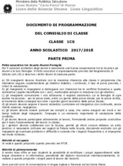 DOCUMENTO DI PROGRAMMAZIONE DEL CONSIGLIO DI CLASSE CLASSE 1CS ANNO SCOLASTICO 2017/2018 PARTE PRIMA - Liceo Statale "Carlo Porta"